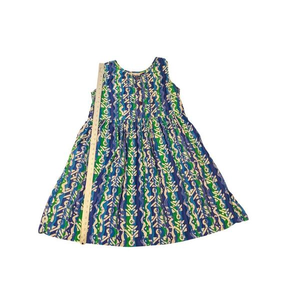 Vintage Marshall Fields 80s Art To Wear Button Front Sleeveless Dress Large G - Picture 5 of 10